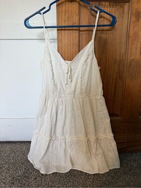 mi ami Cream Boho Tie-Front Top